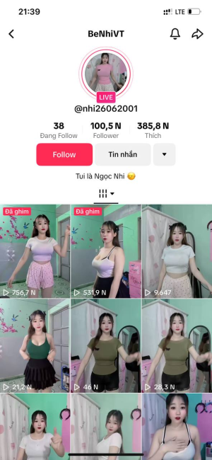 Hóng phốt hot tiktoker 100k follow Huệ Nhi lộ clip hot show hàng Zalo – Nhi Pikachu